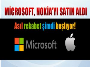 <font color=red>MICROSOFT NOKIA'YI 7.2 MİLYAR DOLAR'A SATIN ALDI</font>