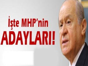 MHP'NİN BAŞKAN ADAYLARI