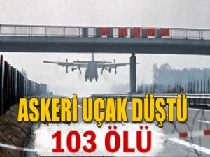 CEZAYİR'DE UÇAK DÜŞTÜ 103 ÖLÜ