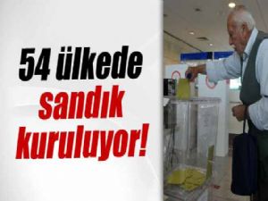 TÜRKİYE 54 ÜLKEDE SANDIK KURACAK