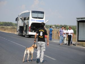 ANTALYA’DA YOLCU OTOBÜSÜNDE BOMBA ALARMI