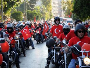 ANTALYA’LI MOTORCULARDAN TERÖR PROTESTOSU